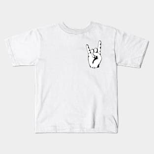 RAISE YOUR HORNS! White and Black Kids T-Shirt